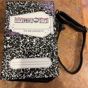 Monster High Black and White Diary Bag nwot